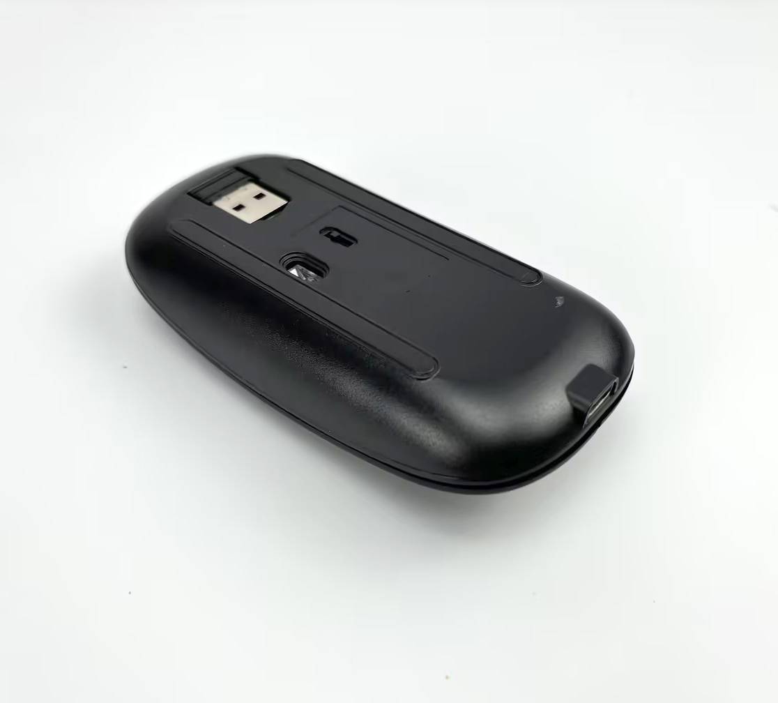 Kabellose Maus 2.4G - Leise optische Computermaus Black