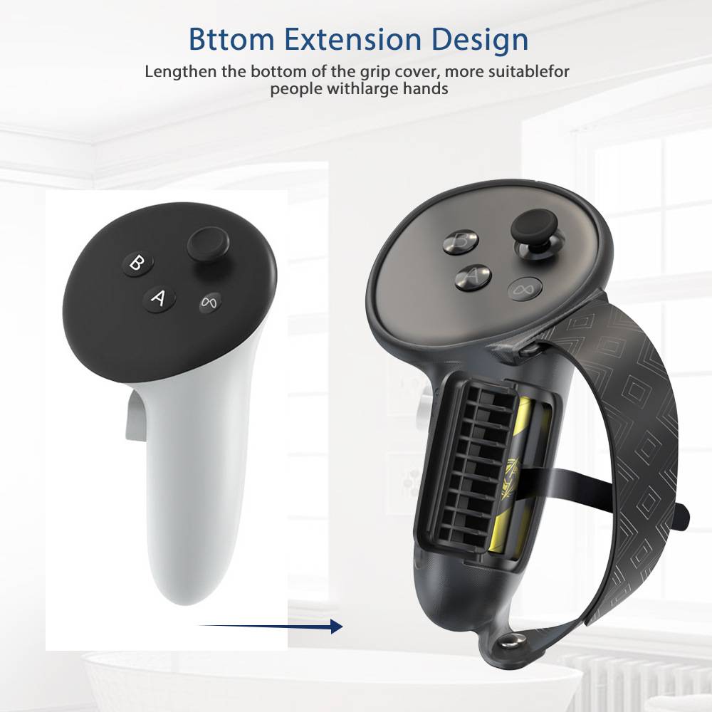 Meta Quest 3 Controller Silikon-Schutzhülle Black