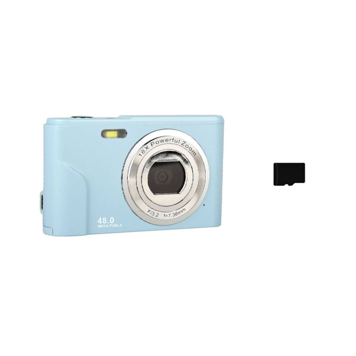 DC311 Kompakte Digitalkamera mit 32GB TF-Karte LightBlue
