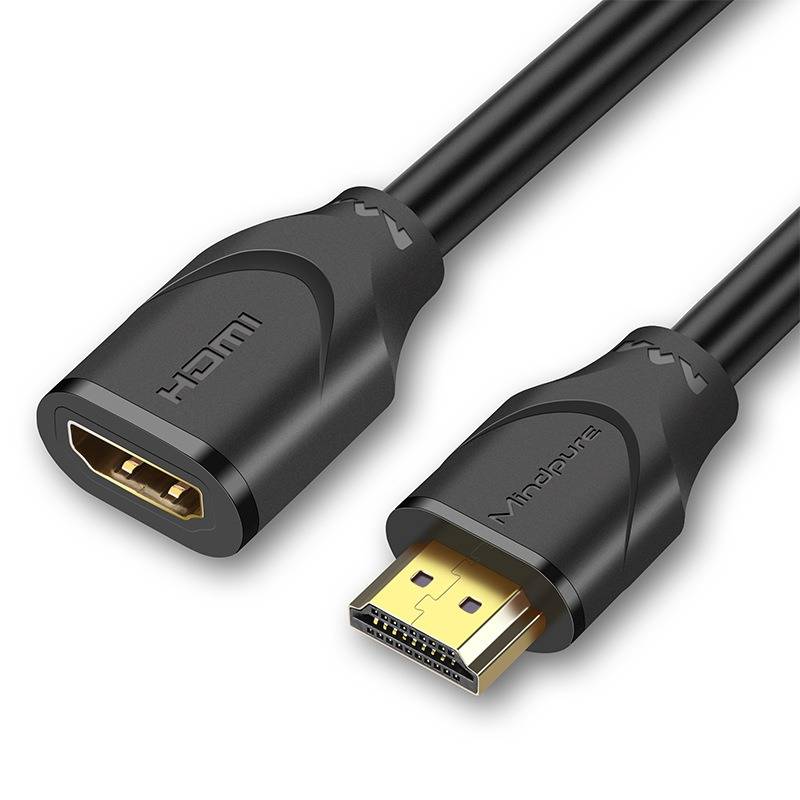 HDMI Verlängerungskabel: PVC, Sauerstofffreies Kupfer, 4K, 60Hz 1 m