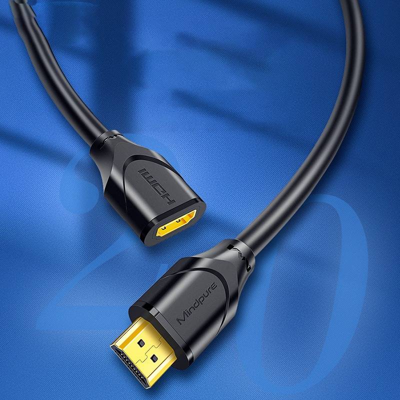 HDMI Verlängerungskabel: PVC, Sauerstofffreies Kupfer, 4K, 60Hz 2 m
