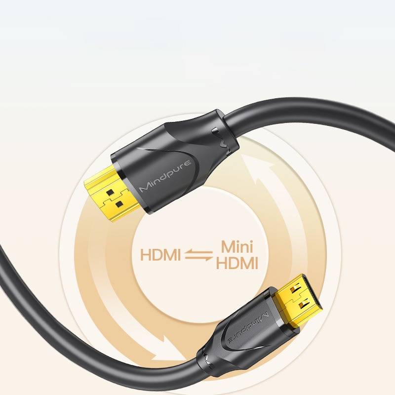 Mini HDMI auf HDMI Kabel – 4K/60Hz, bidirektional, Plug & Play 1 m