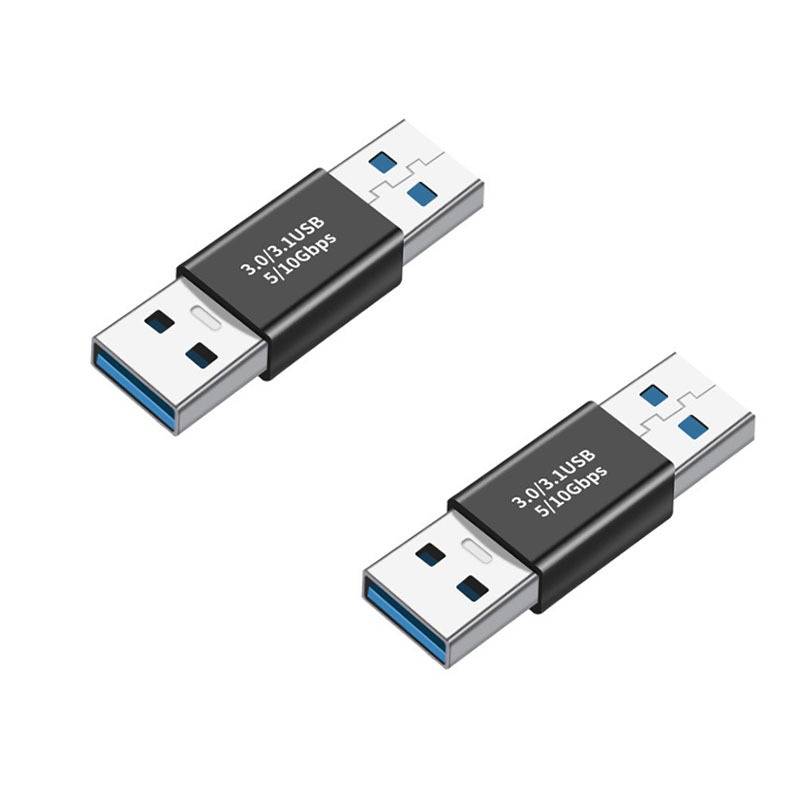 USB 3.0 Stecker auf Stecker Adapter – 2er-Pack – Direkte Verbindung für Datenübertragung
