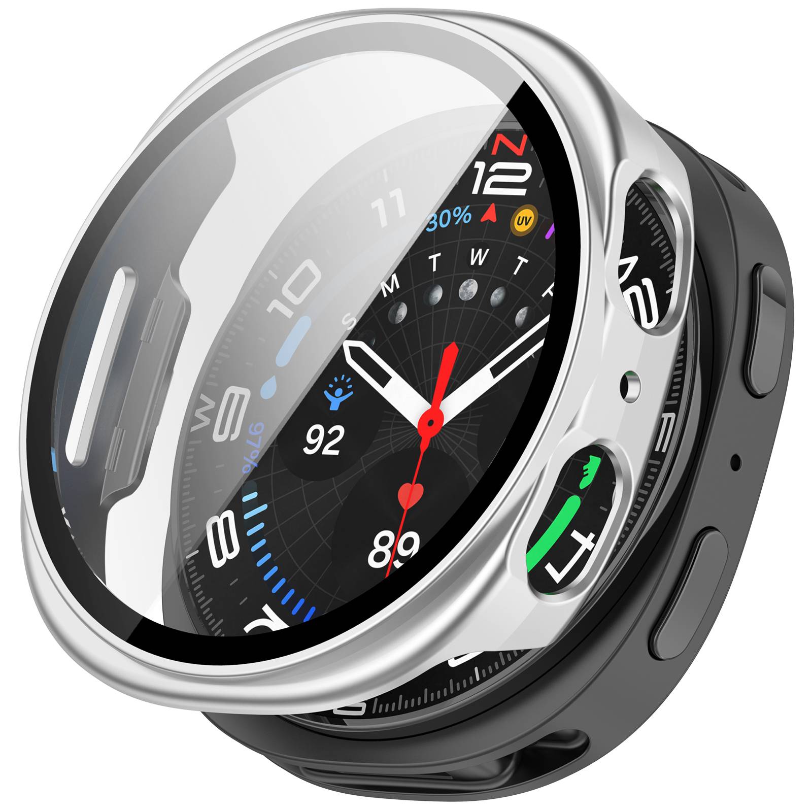 Schlanke Hülle für Samsung Galaxy Watch 8 44mm Silver