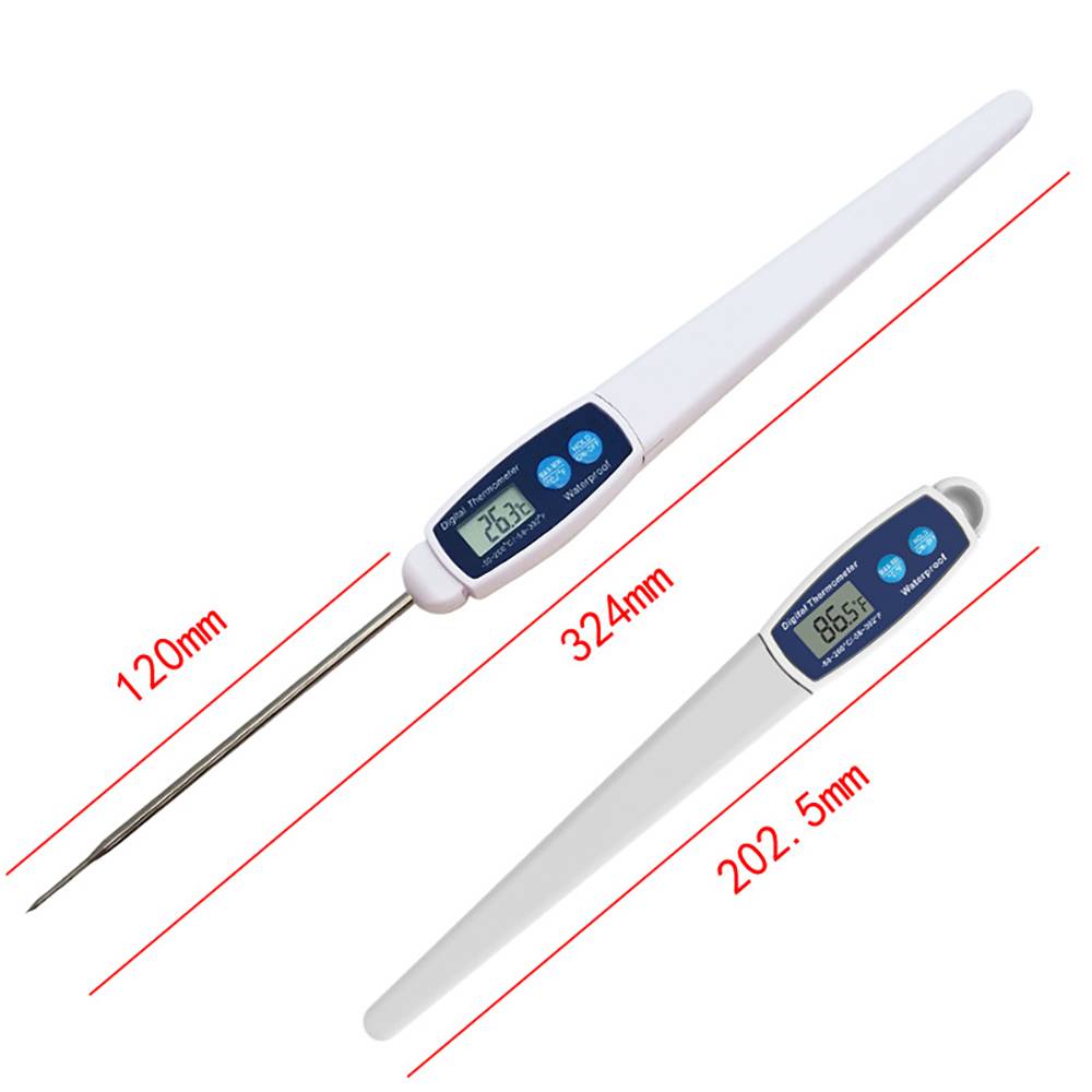 Verlängertes Lebensmittelthermometer für präzises Kochen