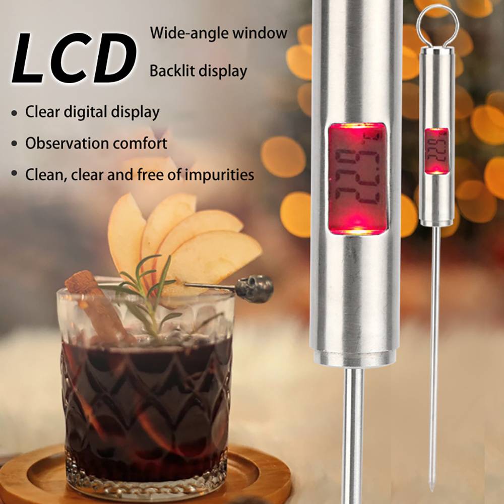 Digitales Weinthermometer Edelstahl Lebensmittelthermometer