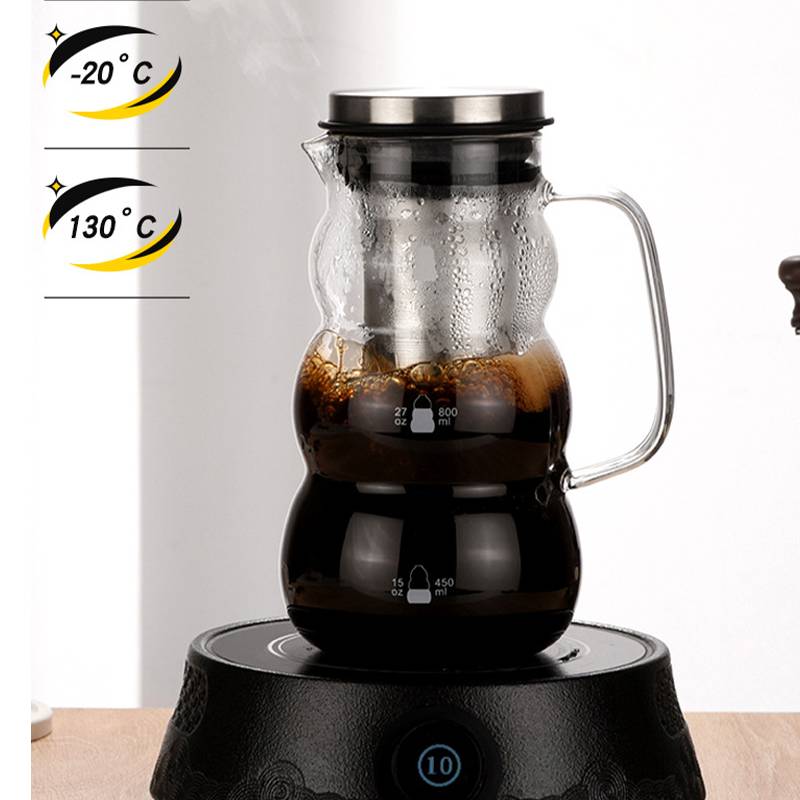 1000ML Glaskaraffe für Cold Brew Kaffee mit Griff
