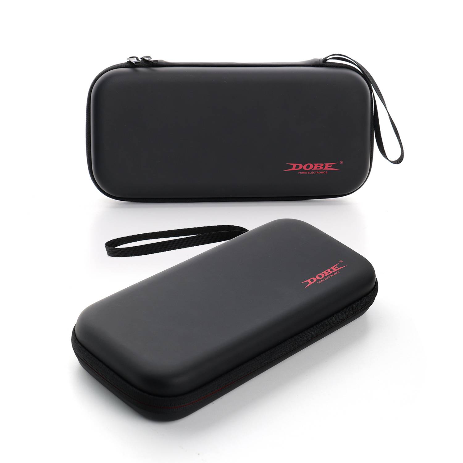Schlanke schwarze PU-Tragetasche für SWITCH 2 mit Kartenhalter