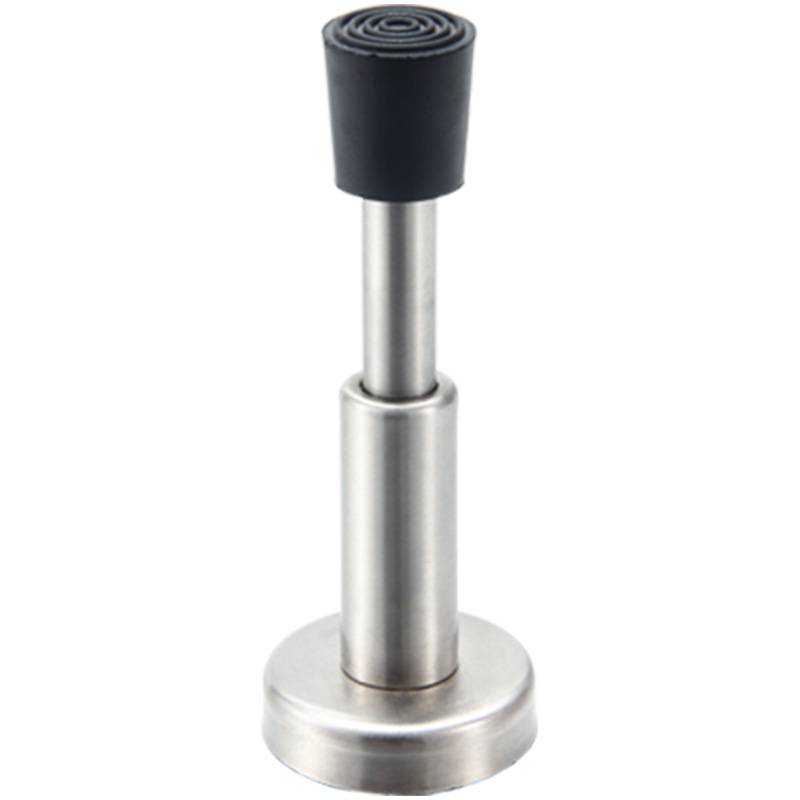 Hydraulischer Türstopper, Optionen zum Bohren/ohne Bohren Silver 12 cm