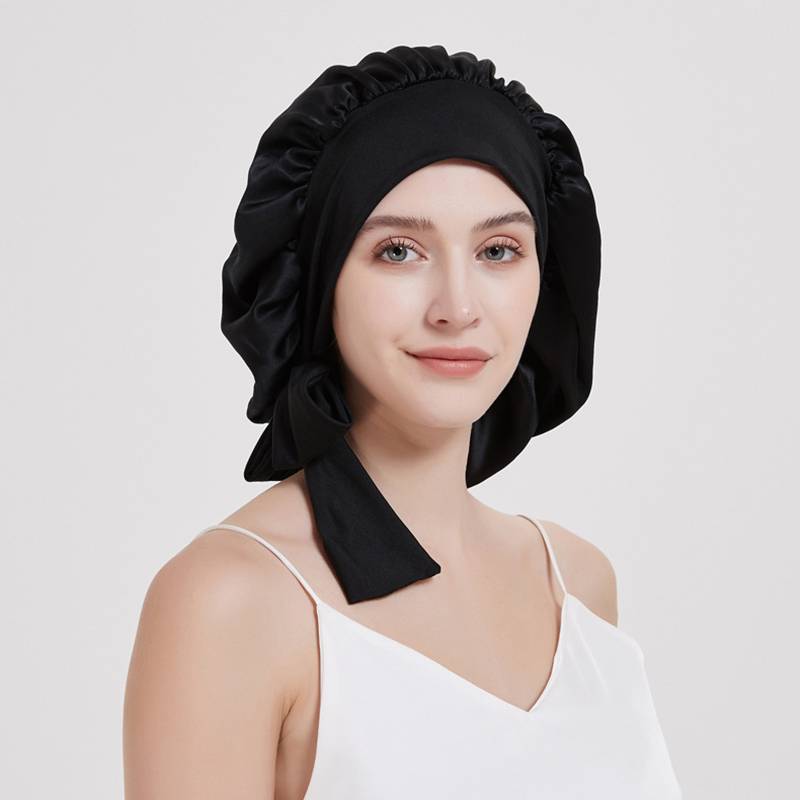 Schlafmütze aus 100 % seide für Damen Beige