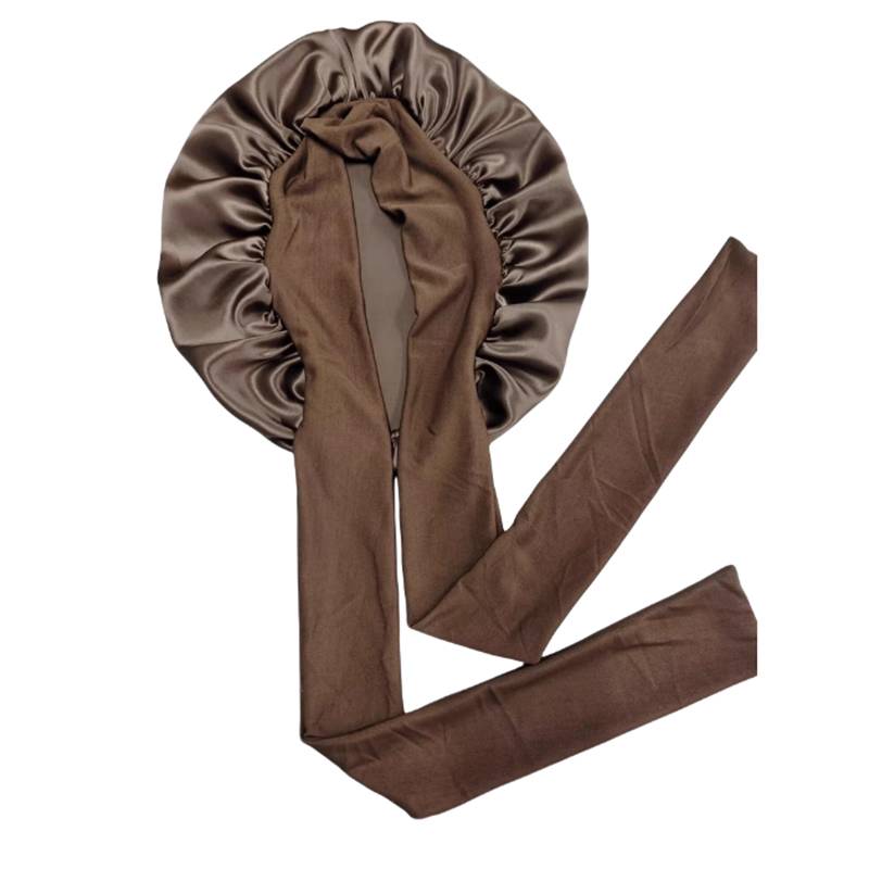 Schlafmütze aus 100 % seide für Damen coffee