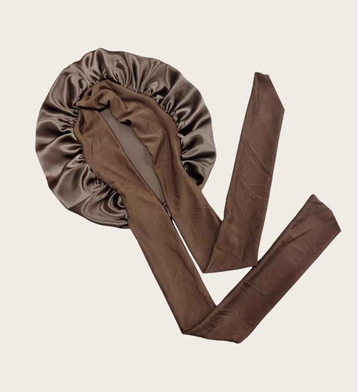 Schlafmütze aus 100 % seide für Damen coffee