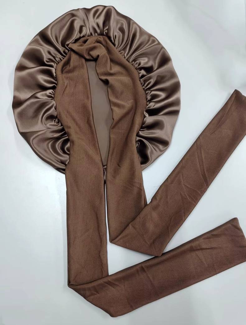 Schlafmütze aus 100 % seide für Damen coffee