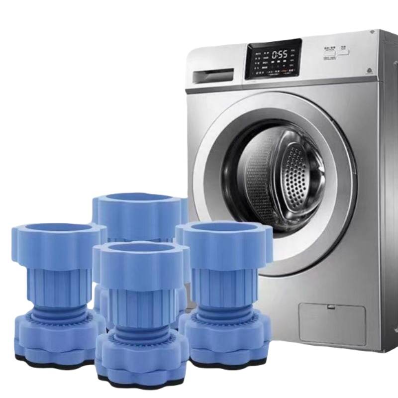 4 Stück Waschmaschinenfüße, Anti-Vibrations- & Anti-Rutsch-Gummipads