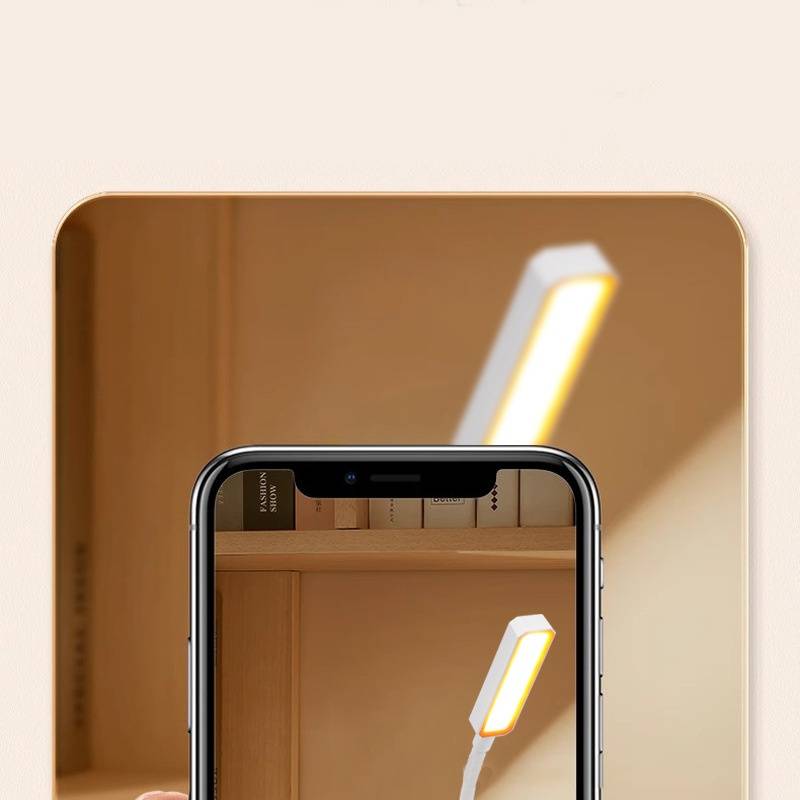 Biegbare Leselampe mit Clip - 10 LED-Birnen White