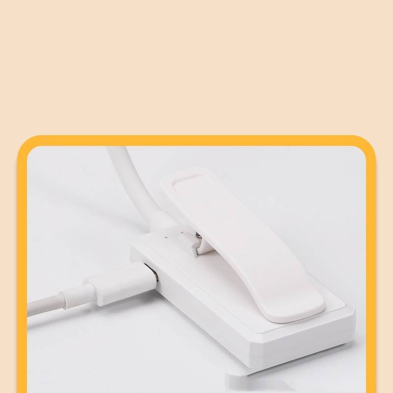 Biegbare Leselampe mit Clip - 10 LED-Birnen White