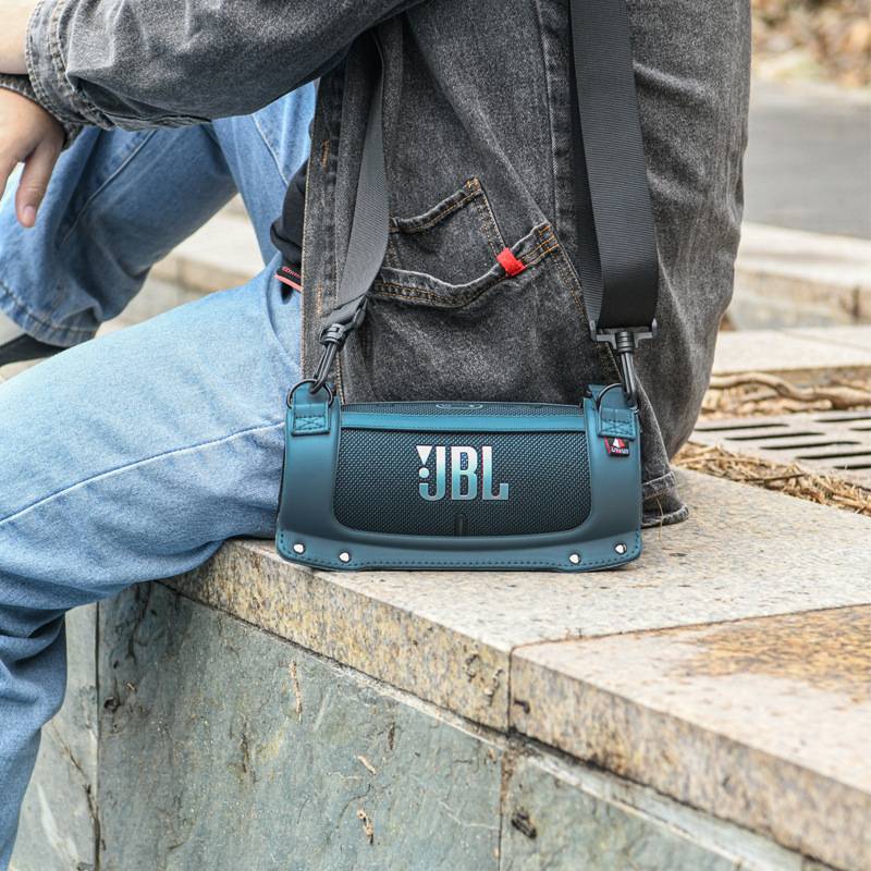 JBL Charge 4/5 Schutzhülle mit Tragegurt - PU+EVA, Blau