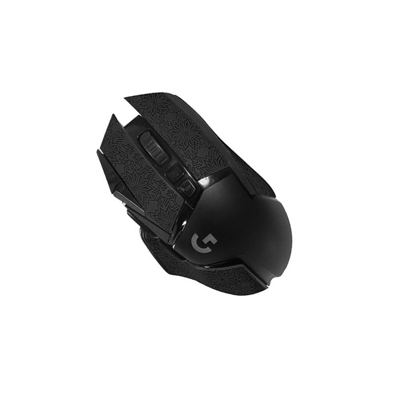 Verbesserte Griff-Mausaufkleber für Logitech G502 - Schwarz