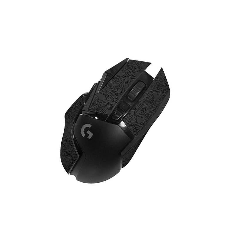 Verbesserte Griff-Mausaufkleber für Logitech G502 - Schwarz
