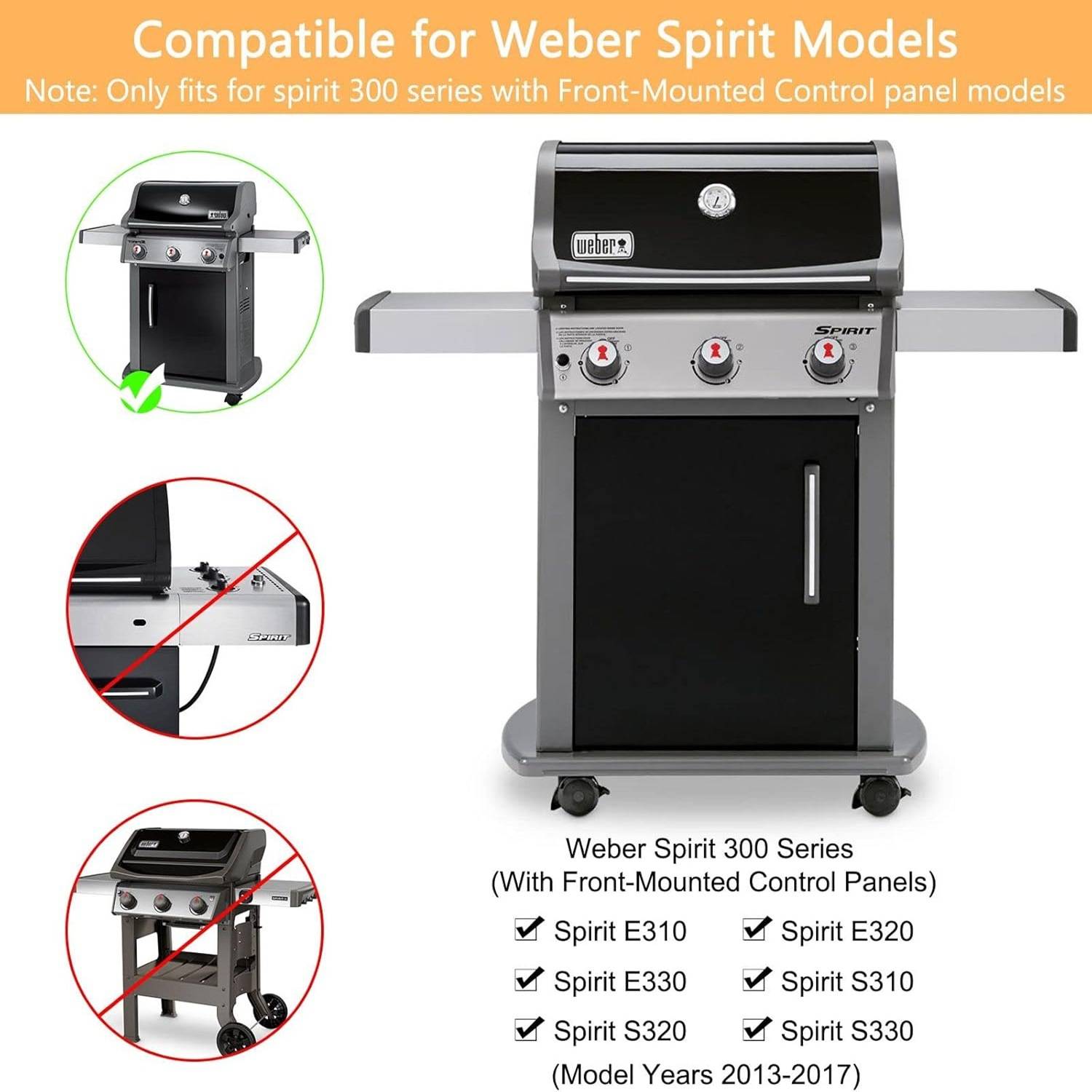Kochplatten für Weber-Gasgrills – 3er-Pack