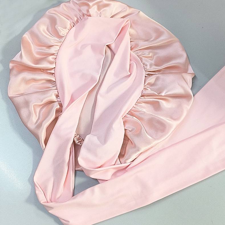 Schlafmütze aus 100 % seide für Damen Rubber pink