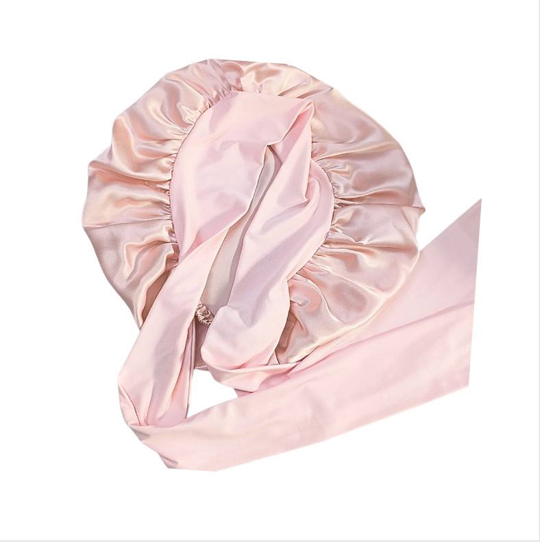Schlafmütze aus 100 % seide für Damen Rubber pink
