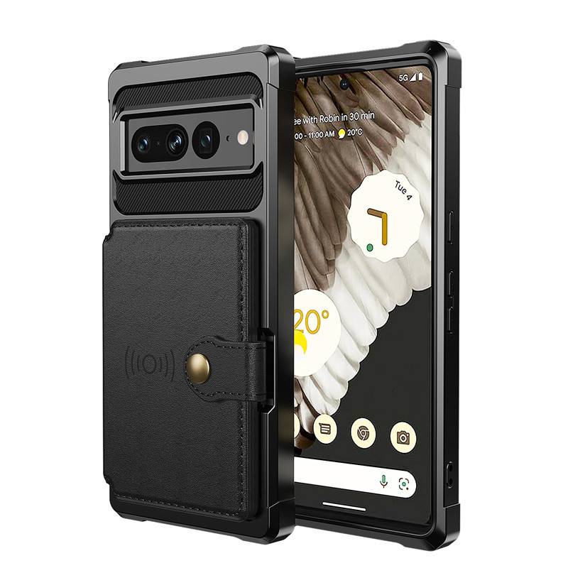 Google Pixel 8 Pro Hülle, Brieftaschenhülle mit Kartenhalter & Ständer