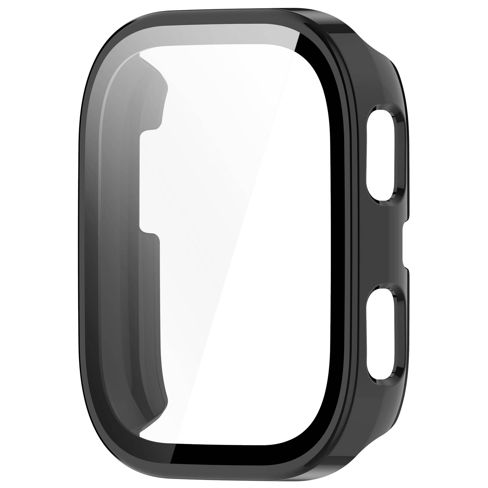Klares PC-Gehäuse mit gehärteter Folie für Amazfit BIP 6 Black