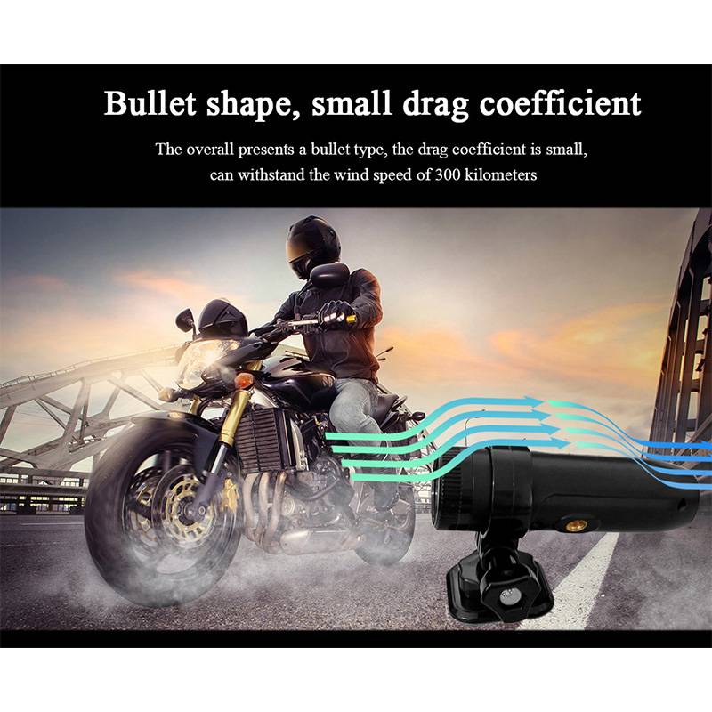 Motorrad-Dashcam mit 170° Weitwinkelobjektiv