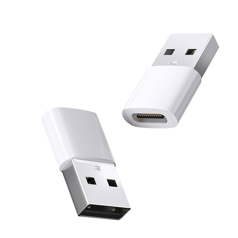 2er-Pack USB-C-auf-A-Adapter (ABS-Kunststoff) zum schnellen Aufladen und für die Datenübertragung
