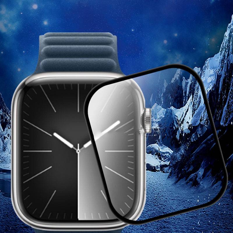 Displayschutz aus gehärtetem Glas für Smartwatch (2er-Pack) Apple Watch Series 9 45 mm