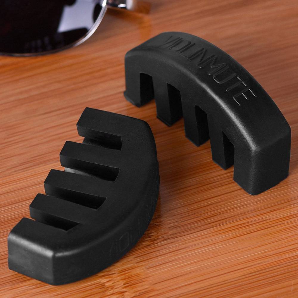 Violin-Stummschaltung für leises Üben - Gummi-Übungsdämpfer für 4/4, 3/4, 1/2 Violinen