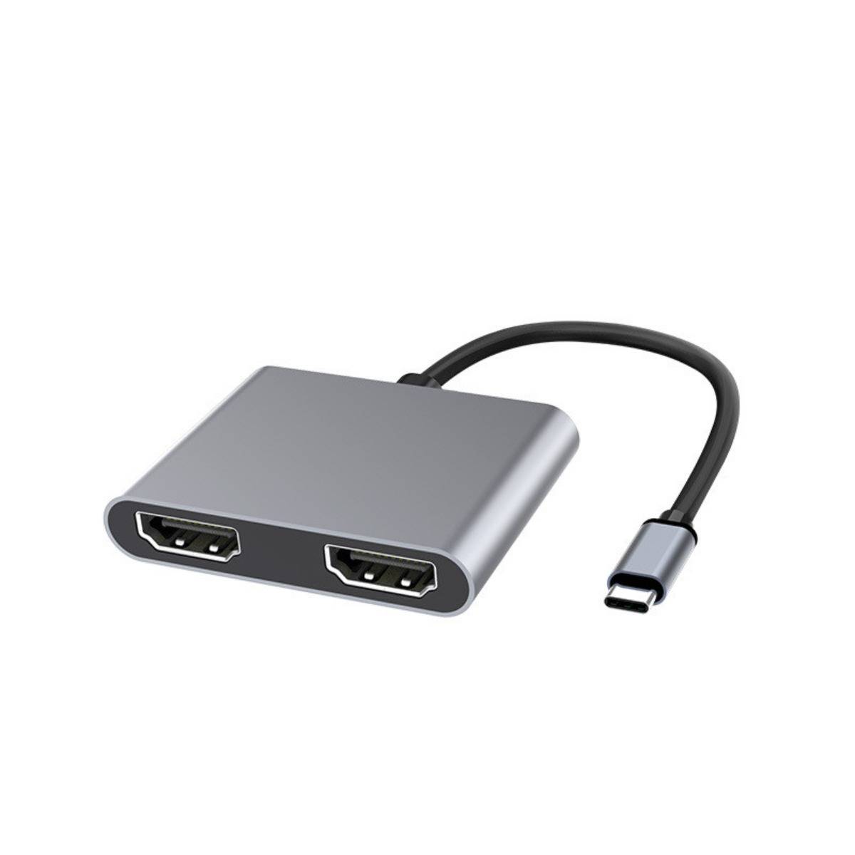 Typ-C-Hub 2-in-1: Dual-HDMI-Ausgang für reibungslose Verbindung