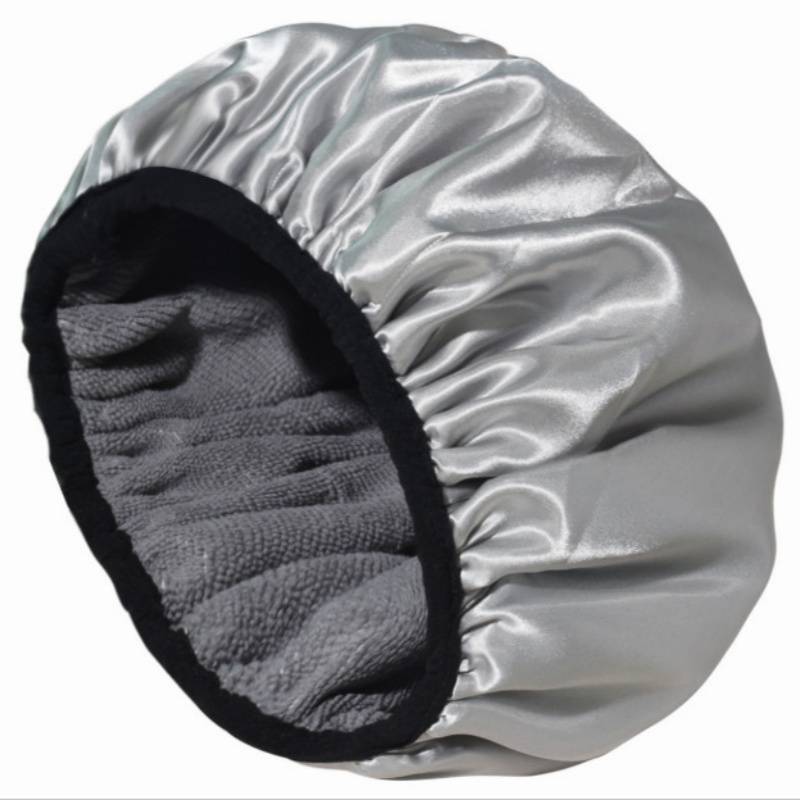 3-in-1 Schnelltrocknender Haarwickel Duschhaube Grey