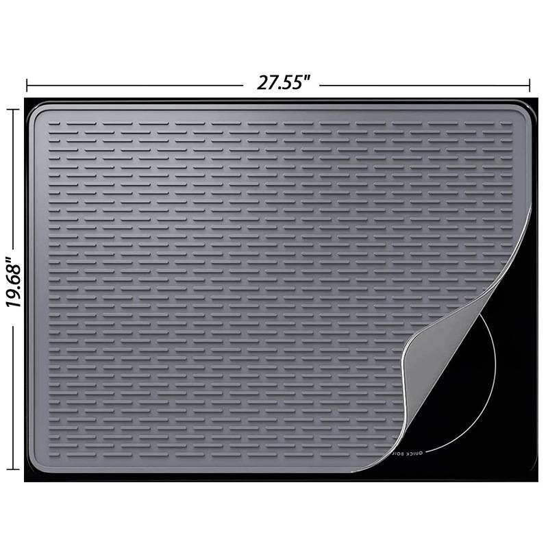 Silikon-Herd-Abdeckplatte - 28x20 Zoll Black