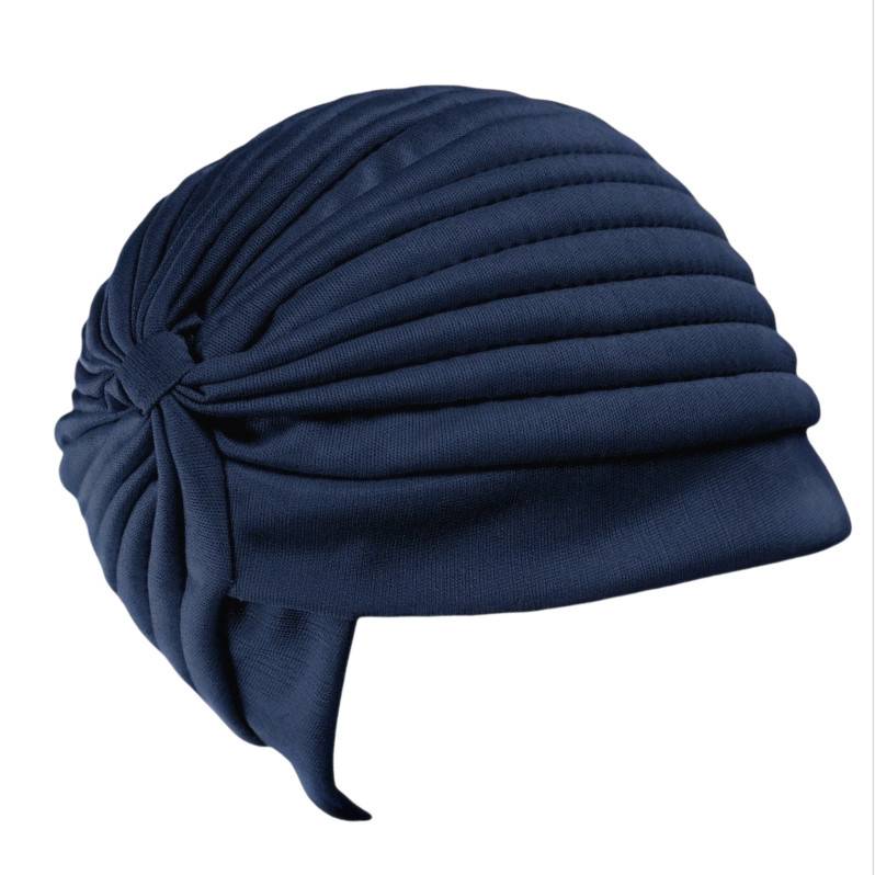 Chemo-Kopfbedeckung, weiche Beanie-Mütze für Krebspatienten NavyBlue