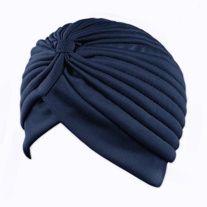 Chemo-Kopfbedeckung, weiche Beanie-Mütze für Krebspatienten NavyBlue