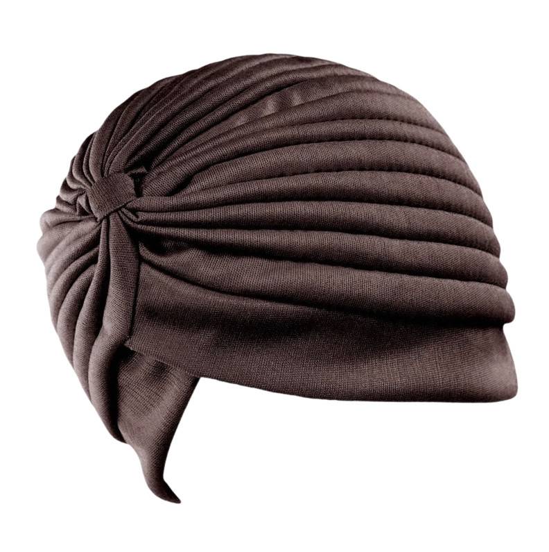 Chemo-Kopfbedeckung, weiche Beanie-Mütze für Krebspatienten Brown