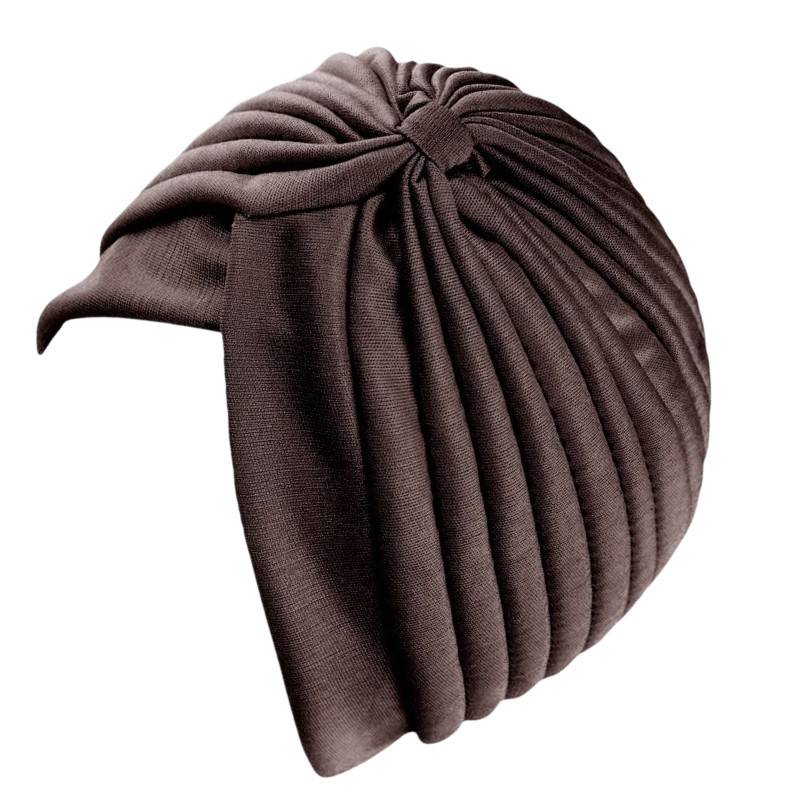 Chemo-Kopfbedeckung, weiche Beanie-Mütze für Krebspatienten Brown