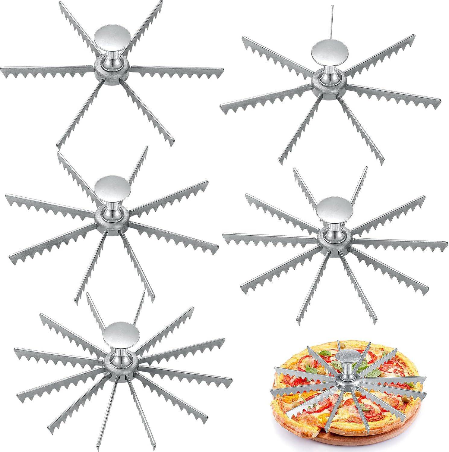 Neuer Mehrzahn-Pizzaroller - Pizzaschneider aus Aluminiumlegierung M