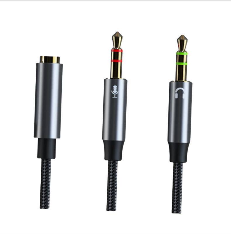 CB01 Kopfhörer- und Mikrofon-Splitter-Adapter-Audiokabel Modell 3