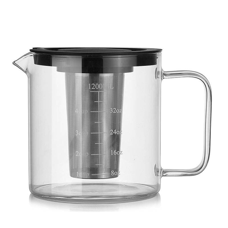 1200ML Gerade Körper Glas Cold Brew Kaffeebereiter