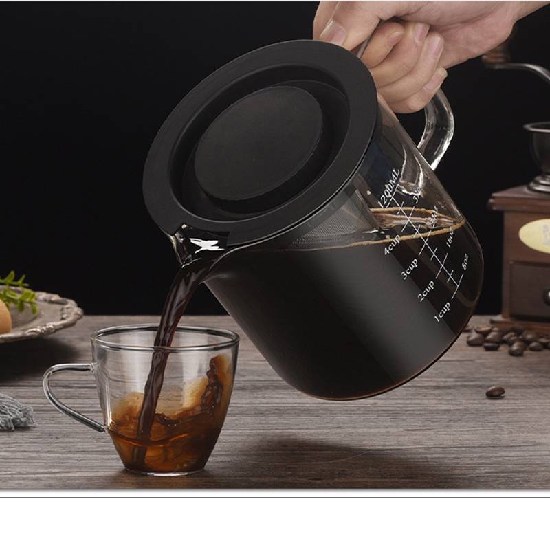 1200ML Gerade Körper Glas Cold Brew Kaffeebereiter