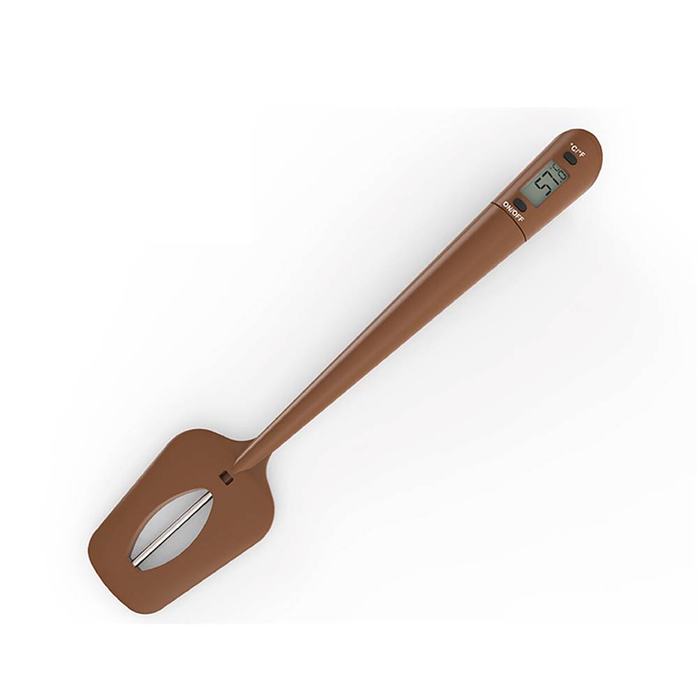 Digitaler Lebensmittelthermometer-Spatel zum Kochen und Backen Brown
