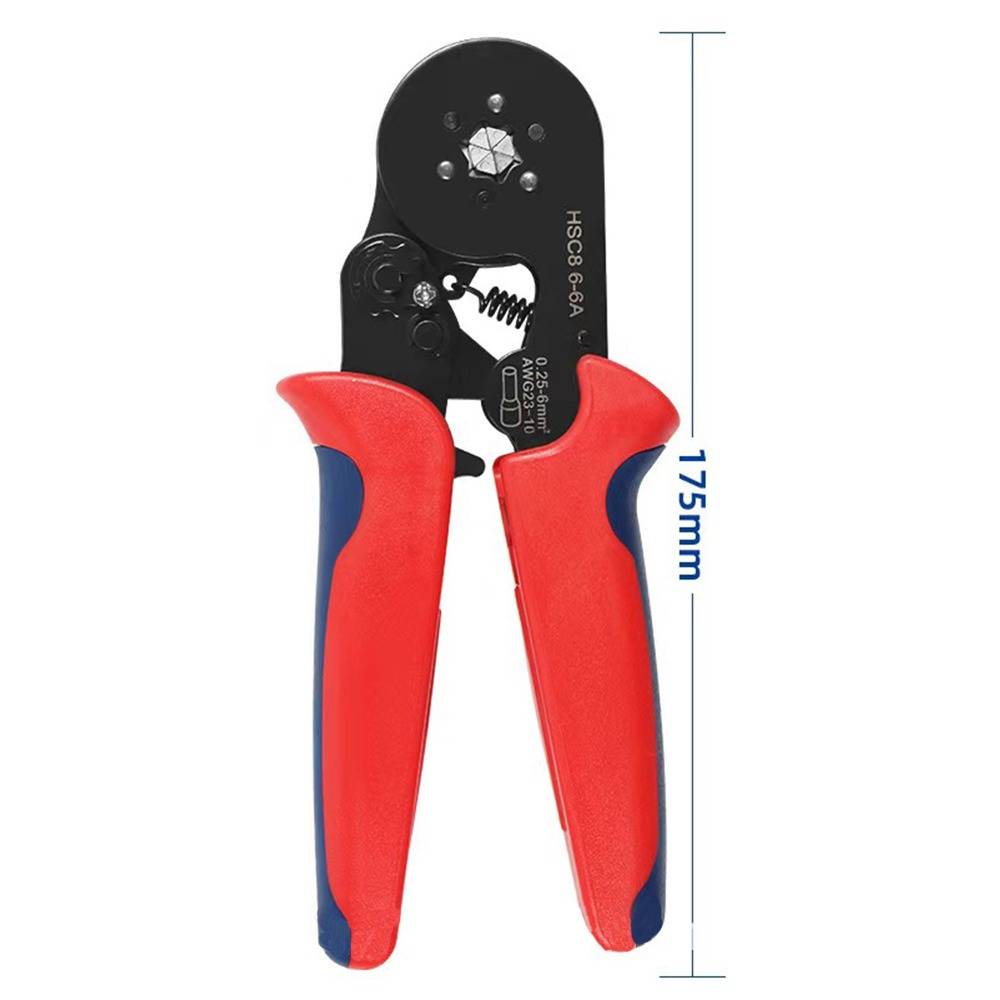 Crimpzange: PP+PP+Eisen, 17.5cm, Mehrfarbig, für sichere Verbindungen