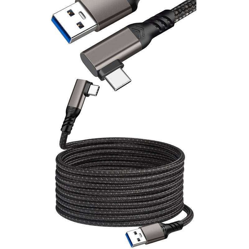 VR Datenkabel Typ-C Winkelstecker: Nylon, Aluminium, für Oculus Quest 2