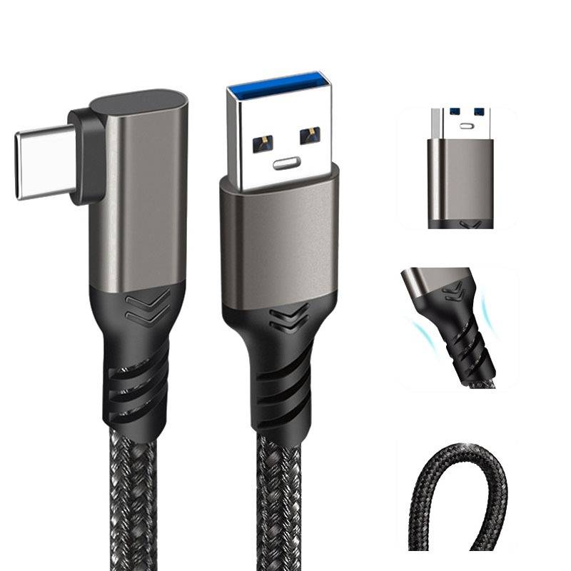 VR Datenkabel Typ-C Winkelstecker: Nylon, Aluminium, für Oculus Quest 2