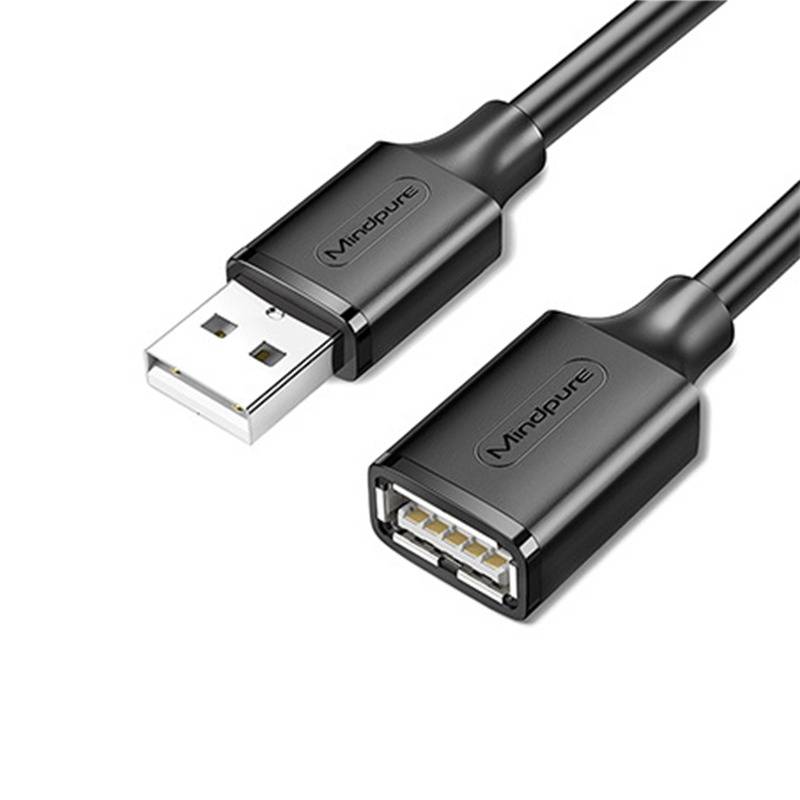 USB 2.0 Verlängerungskabel – Stecker auf Buchse – für Überwachung, Maus, Tastatur, USB-Stick 3 m