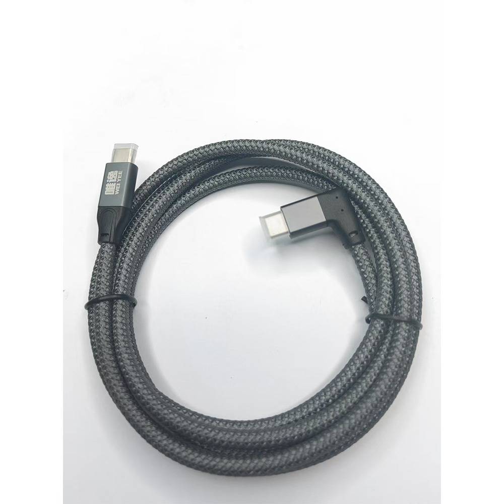 100W USB-C auf USB-C Kabel, 20Gbps, 4K Video, Winkelstecker 1,5m