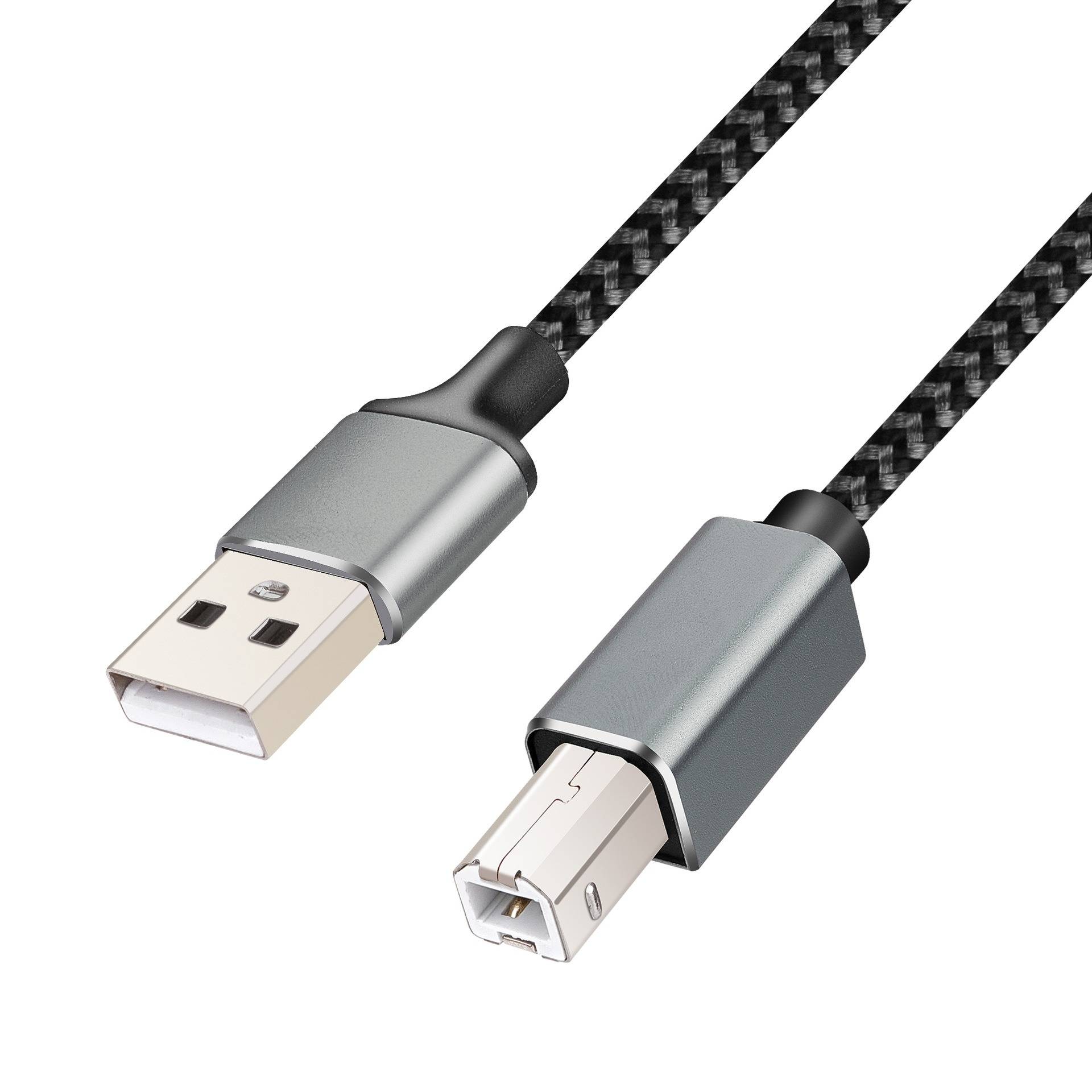 USB-A auf USB-B Druckerkabel: Nylon Geflochten, 1/2/3/5M 3 m
